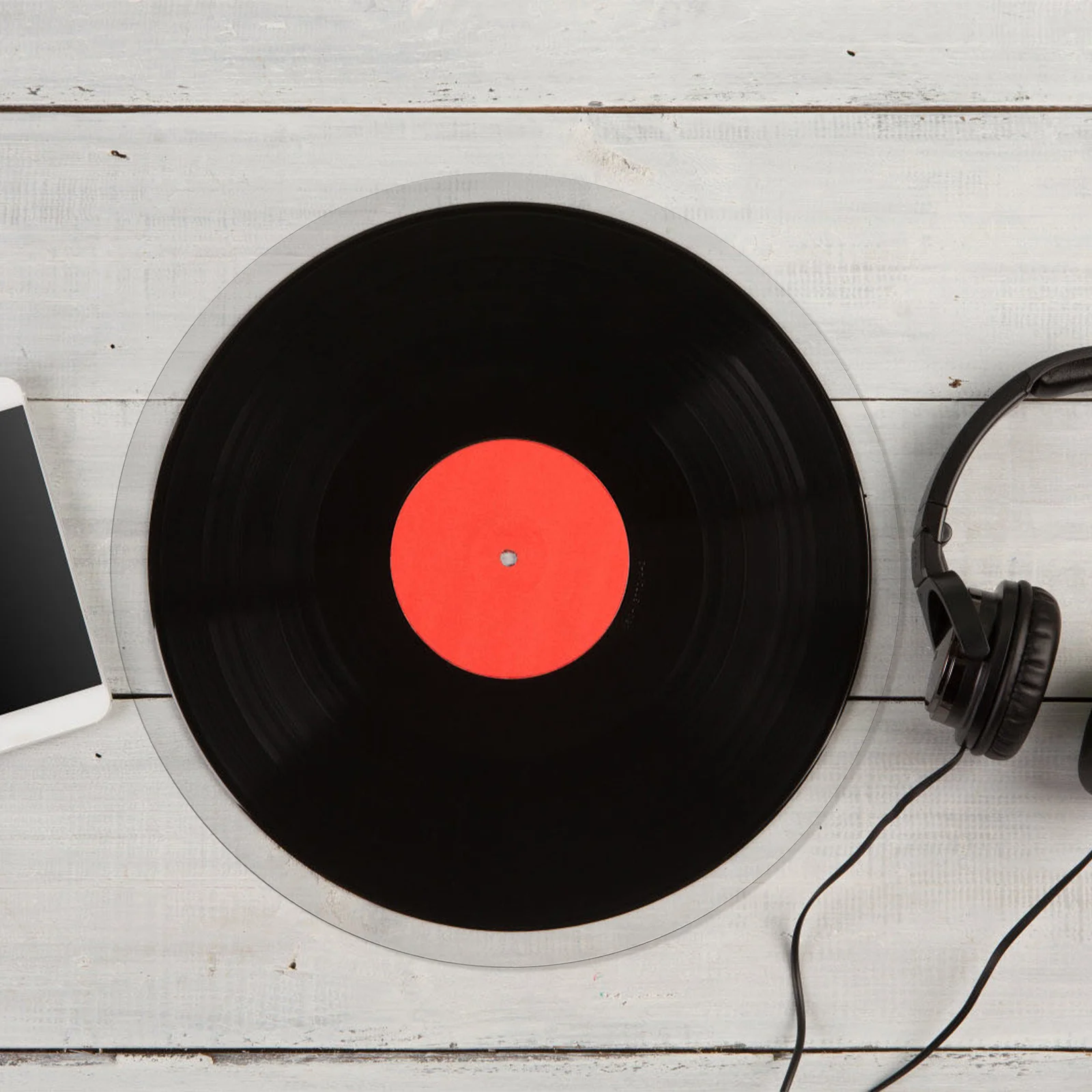 Il tappetino per giradischi in acrilico durevole riduce l'elettricità statica e le vibrazioni migliora la qualità dell'audio con la piastra del giradischi dall'aspetto moderno