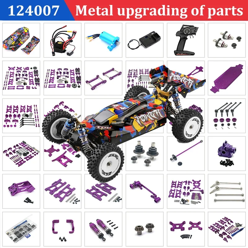 WLtoys 124007 124017 124019 1/12 Metal Conversion Parts, Upgrade Differentials with Gears, Complete Set  Car Accessories