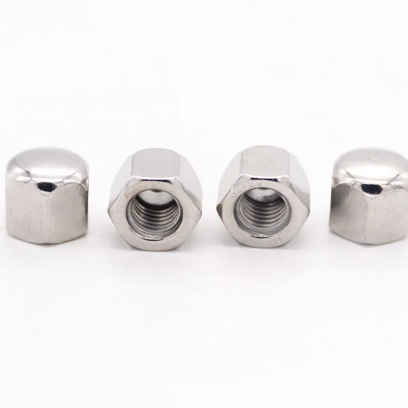 น็อตหกเหลี่ยมสแตนเลส 304 A2-70 แบบหัวเตี้ย บาง  ขนาด M3 M4 M5 M6 M8 M10 M12 M14 M16  จำนวน 1/20 ชิ้น  ตามมาตรฐาน DIN917