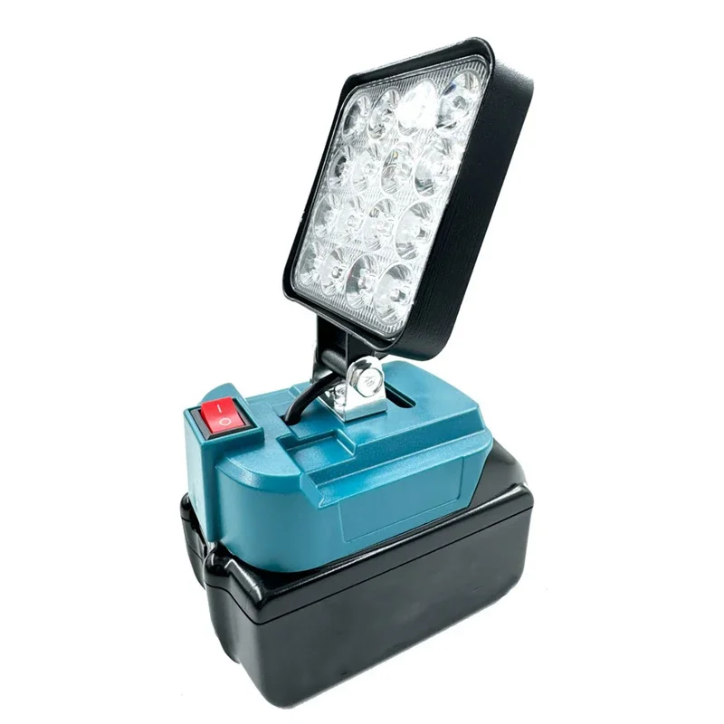 3/4 pulgadas para Makita 14,4 V-18V Li-ion batería LED luces de trabajo linterna Camping lámpara de inundación foco al aire libre lámpara de emergencia