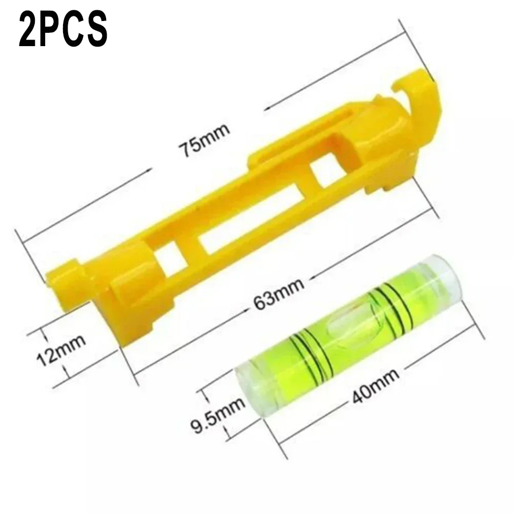 2pcs Hanging Bubble LevelLevel Pocket Lines Bubble String Leveler Horizontal BubbleLevels Tools