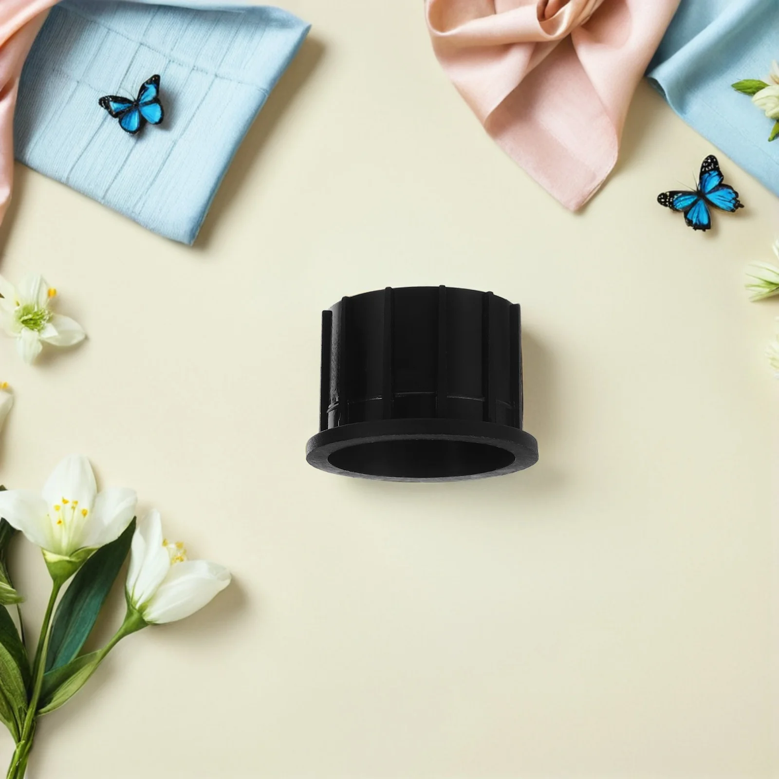 

6Pcs Umbrella Base Pole Accessories Set Black Parasol Stand Sleeve Insert Table Hole Cover Patio Outdoor Replacement