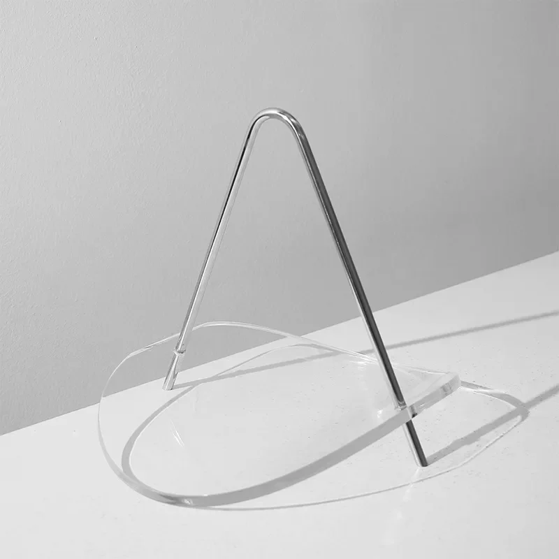 Modern Acrylic Metal Fruit Plate Swing Design Decorative Tray for Dining Room Living Room Coffee Table Home Ornament Stylish