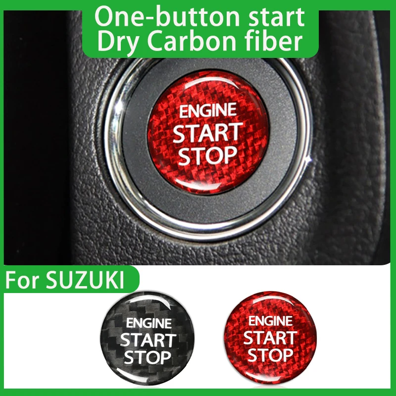 

Двигатель автомобиля, одна кнопка запуска, декоративная наклейка для Suzuki Ravit Qirui Otto, запуск без ключа, аксессуары для интерьера из углеродного волокна