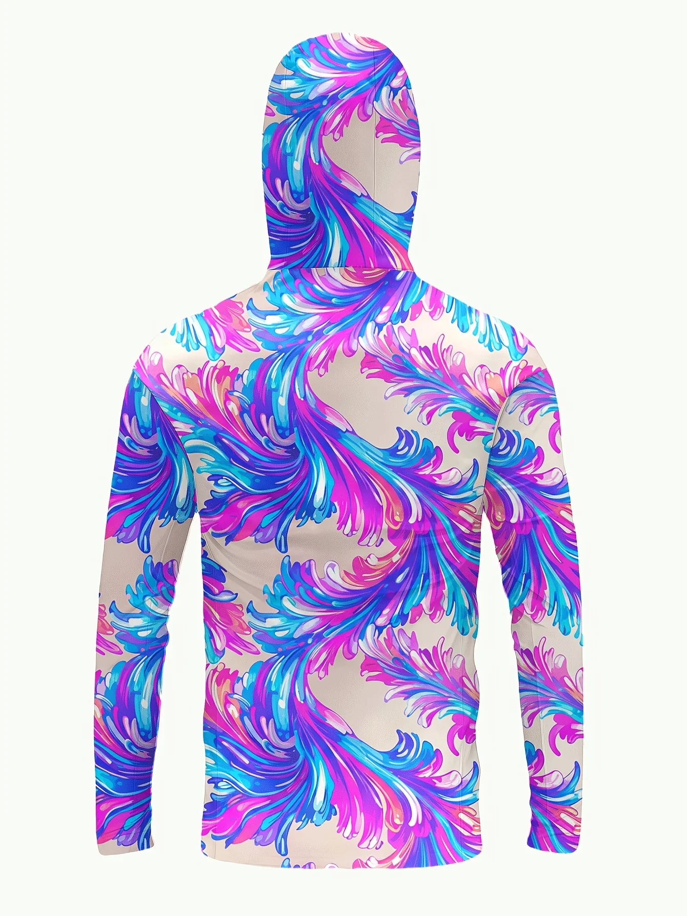Men Hood Fishing Shirt long sleeve Fishing clothing fishing t shirt uv protection fishing shirt Fishing Apparel Quick Dry view 5
