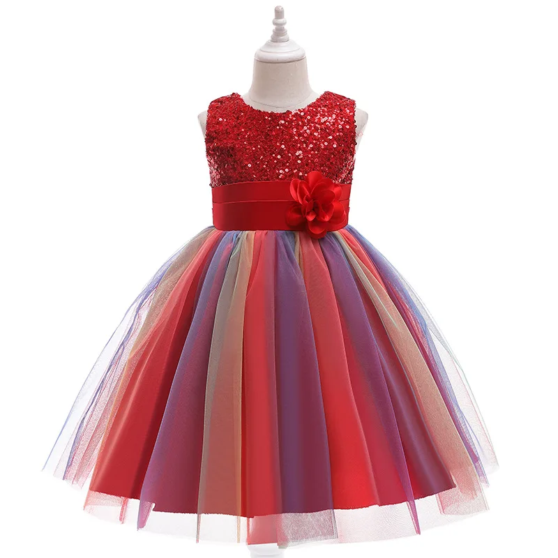 Girl Dress 2-12 year Sequins Mesh Princess Dress Poncho Dress Girl Dress Girl Birthday Party Dress Wedding Flower Girl Dress