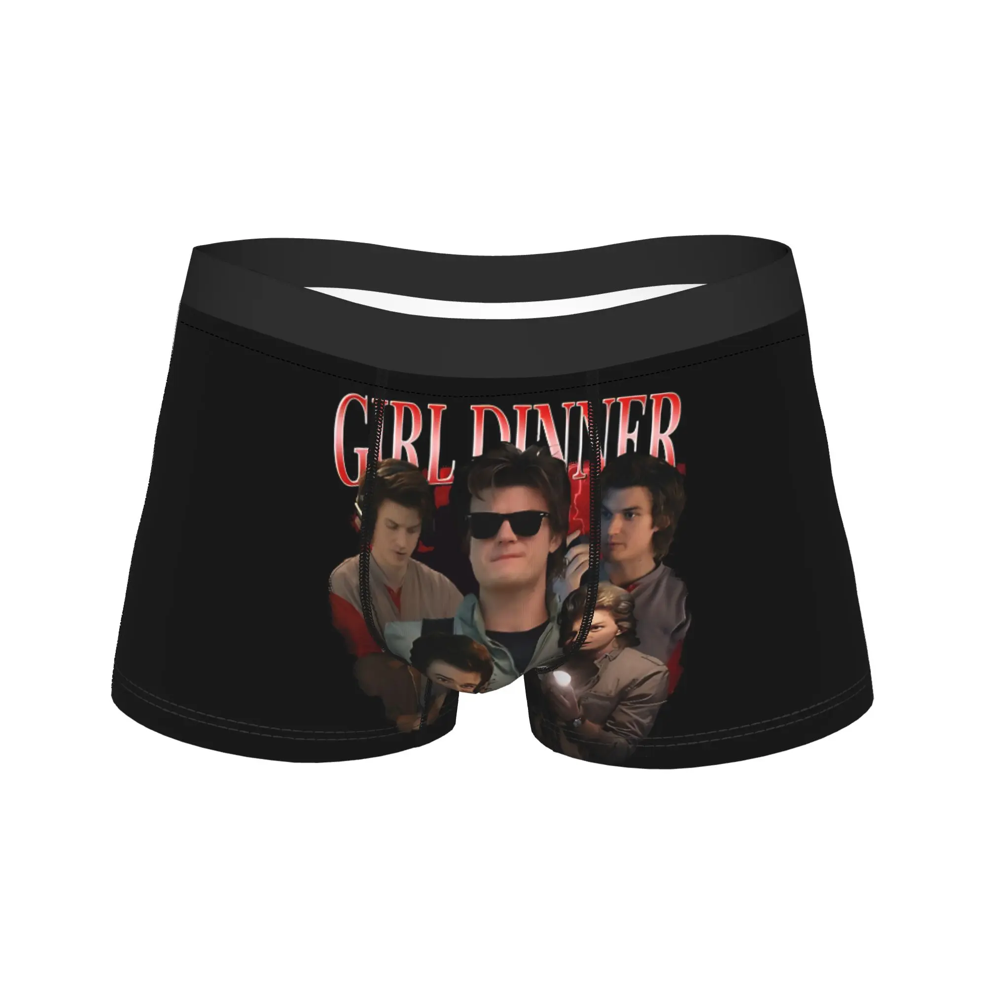 

Steve Harrington TV Show Underwear Classic Underpants Printing Boxer Brief For Male 3D Pouch Plus Size Boxer Shorts