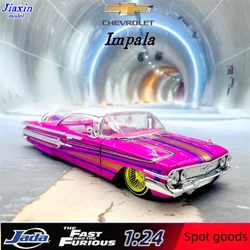 jada Chevrolet 1/24 Impala Simulation Alloy Retro classic classic car alloy model children's collection gift