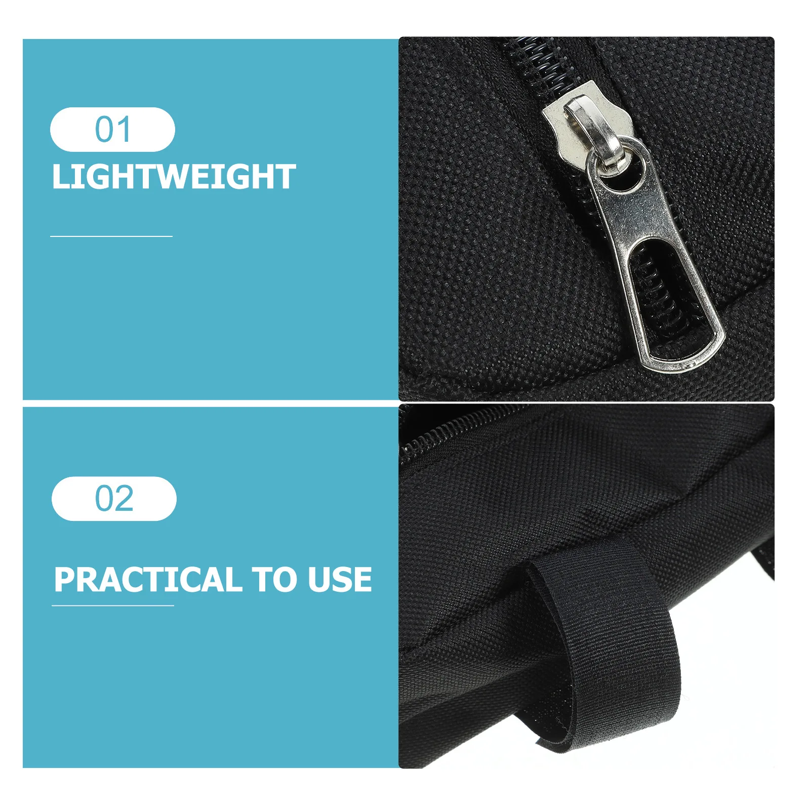 Water-Resist Bike Top Tube Bag Durable Bicycle Frame Pouch for Cycling Storage USB Cable Keys Id Card Money Easy Install