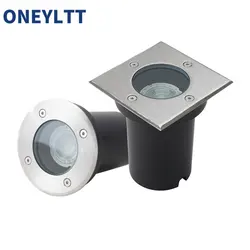 Free Shipping GU10 LED Underground Light Floor Lamp Outdoor Ground Spot Landscape Garden Path Buried Lamp for gu10 Bulb Casing