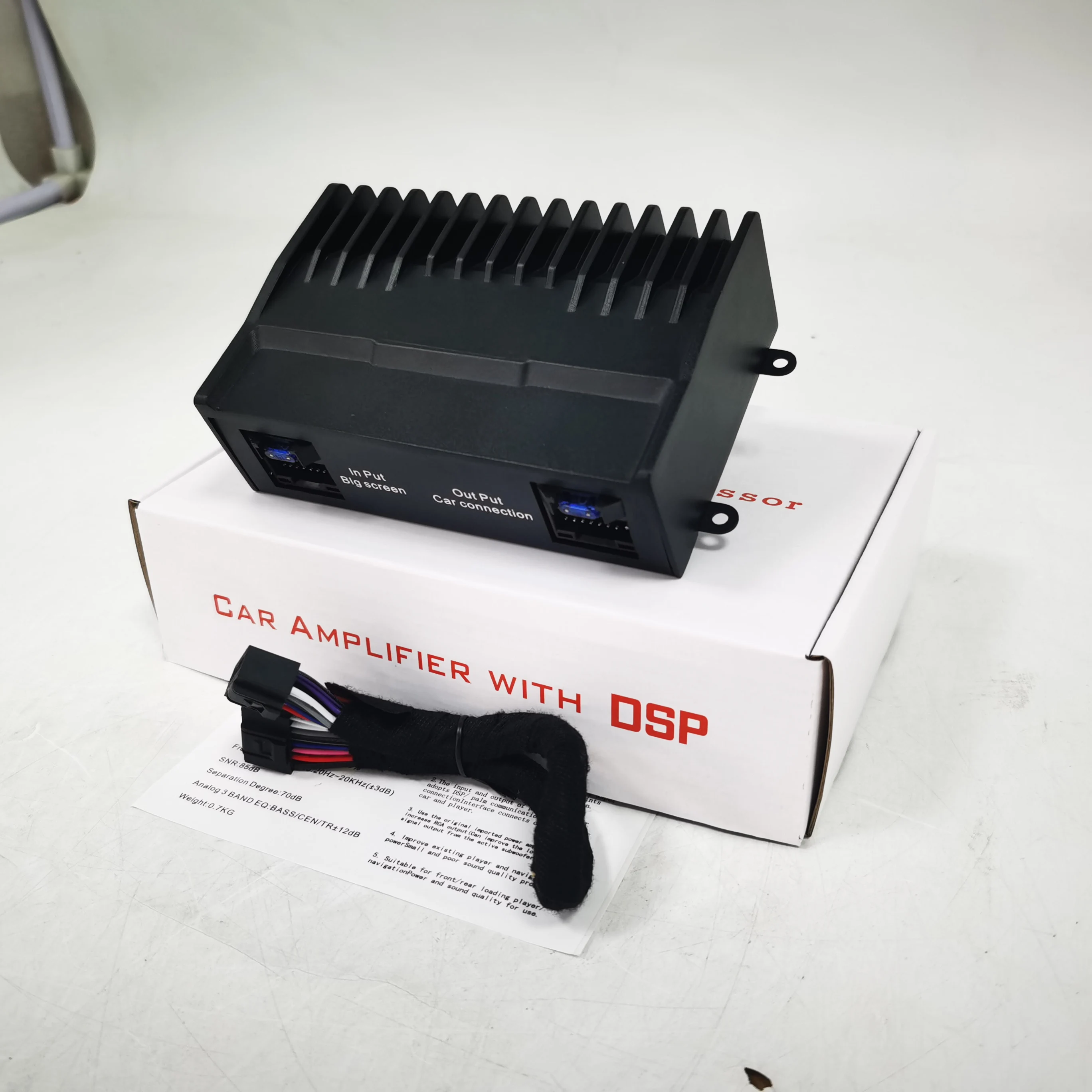 High Quality OEM Professional EQ Adjustment Class AB 4-Channel Digital DSP Audio Processor Cast - Aluminum Power Amplifier
