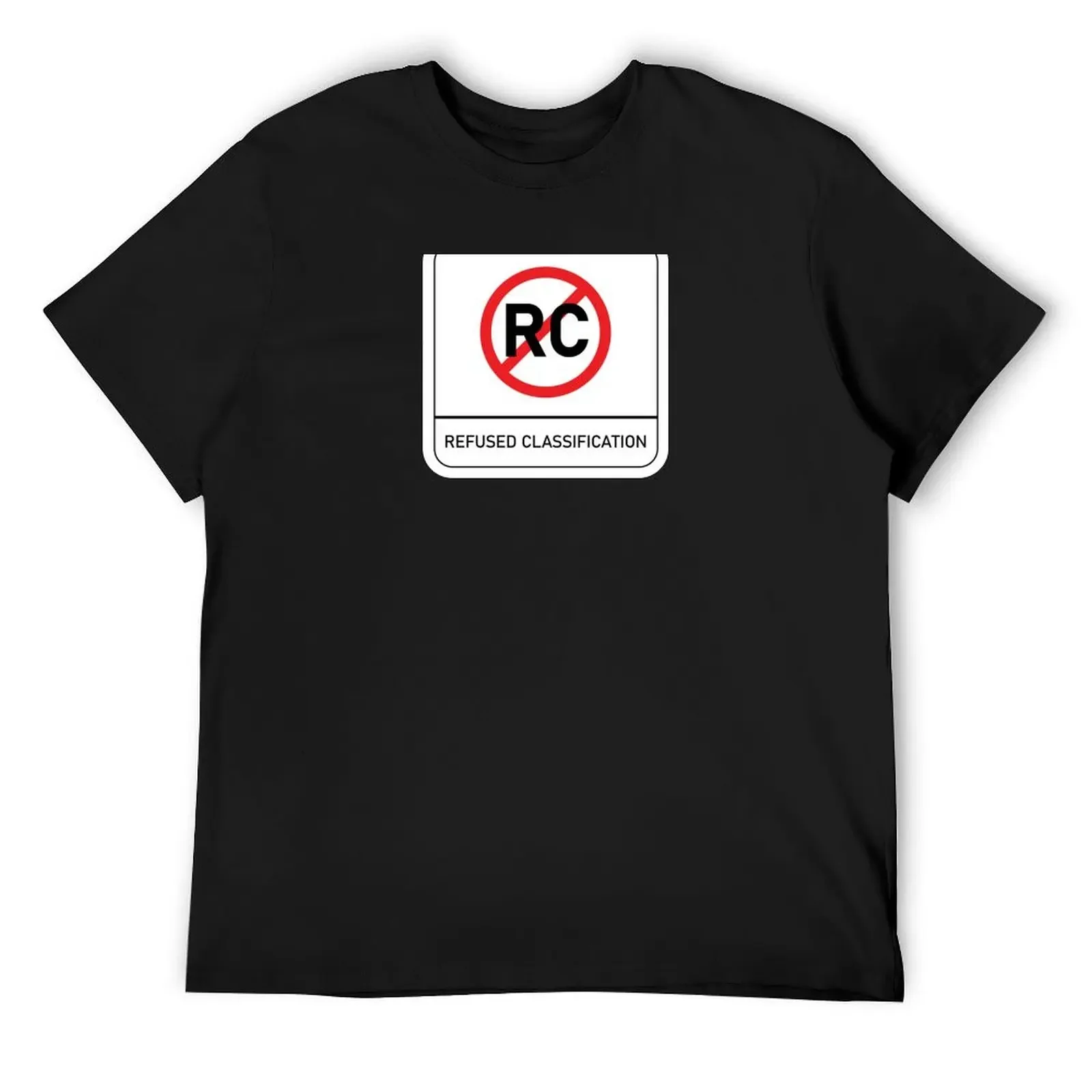 Australian Refused Classification (RC) Rating T-Shirt anime stuff cheap stuff customs oversizeds men graphic t shirts