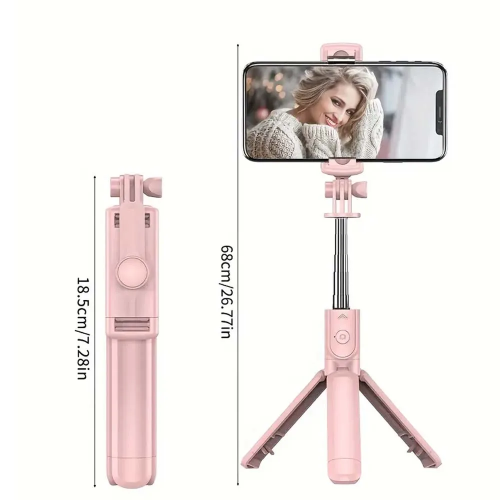 Wireless selfie stick, multi-function tripod selfie stick, extended remote control mobile phone stand live tripod multi-function