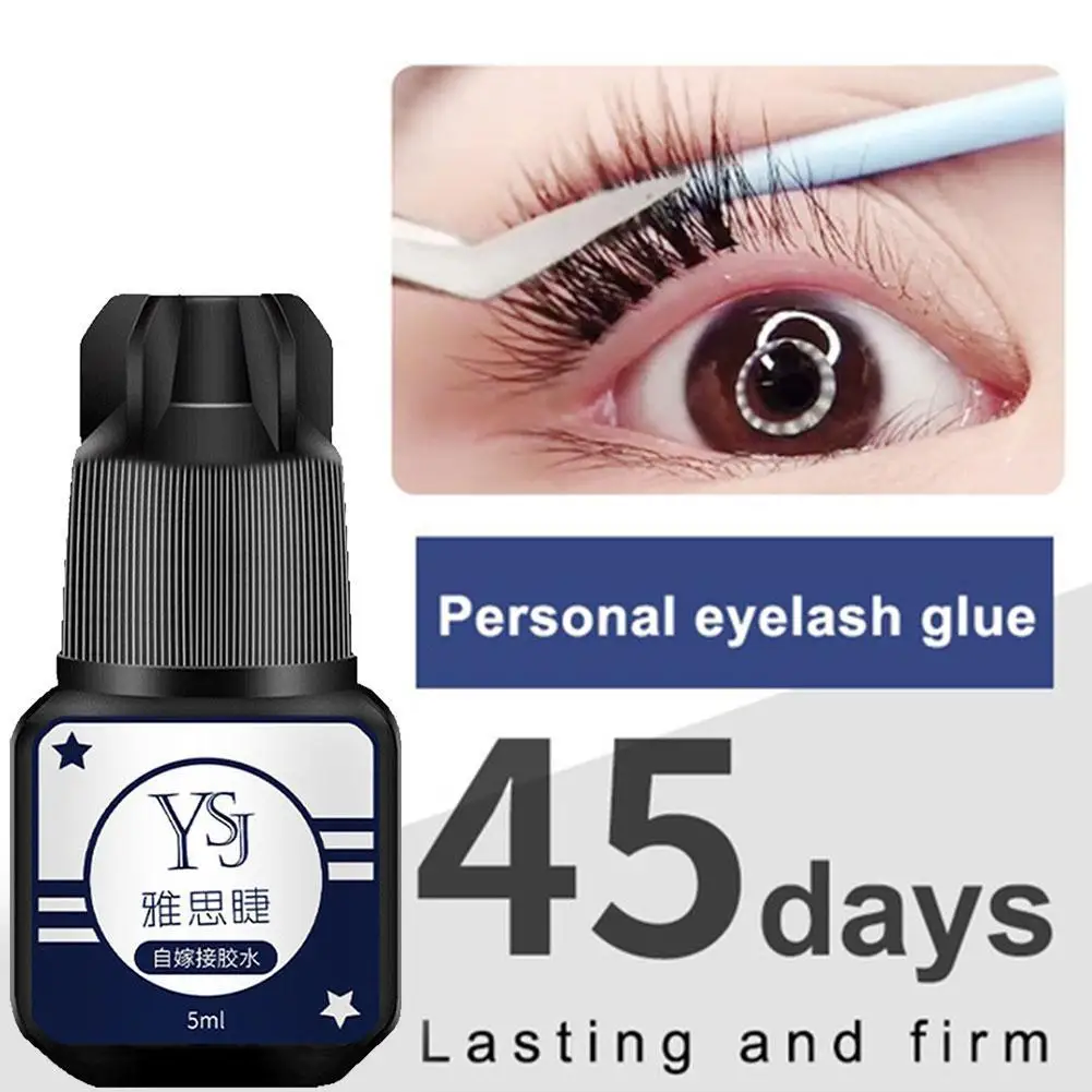 5m/1pcsl Eyelash Extension Glue Black No Smell No Irritant Adhesive Retention Lasting Fast Drying Semi Permanent Lash Tools