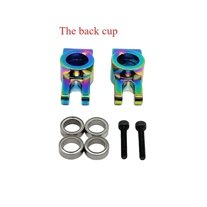 MJX Hyper Go 14304 14303 14302 14301 RC قطع غيار السيارات المعدنية كأس التوجيه العلوي السفلي سوينغ الذراع مجموعة صدمة برج قوس ترقية أجزاء #6