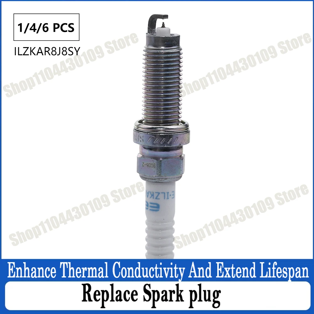 

1/4/6Pcs Spark Plug For HONDA CR-V HR-V VOLVO S60 S80 S90 II V40 V60 V70 V90 XC40 XC60 XC70 XC90 95660 ILZKAR8J8SY 122905PAA01