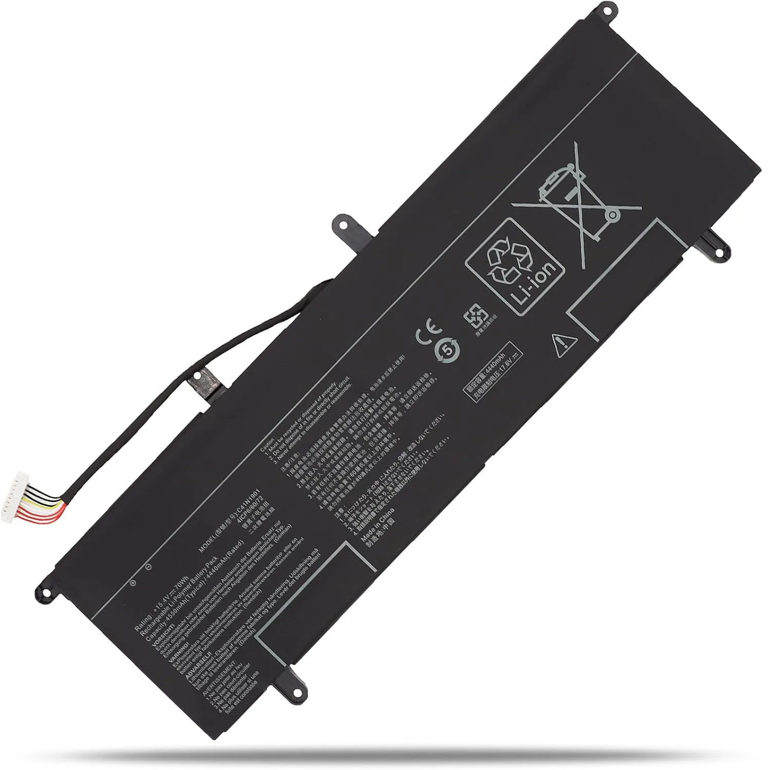 

Для ASUS ZenBook Duo UX4000F UX4000FL UX481 UX481F UX481FA UX481FL Series C41N1901 Аккумулятор для ноутбука 4ICP6/60/72 15,4 В 70 Втч 4550 мАч