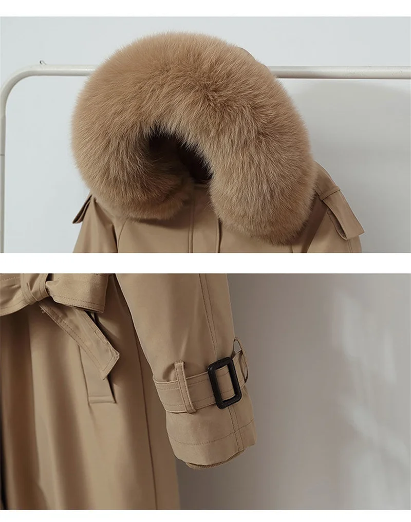 2026 New Winter Jacket Women's Parkas Thick Warm Fur Lining Long Parka Female Hooded Fleece Padded Coat Distachable Outwear 5XL