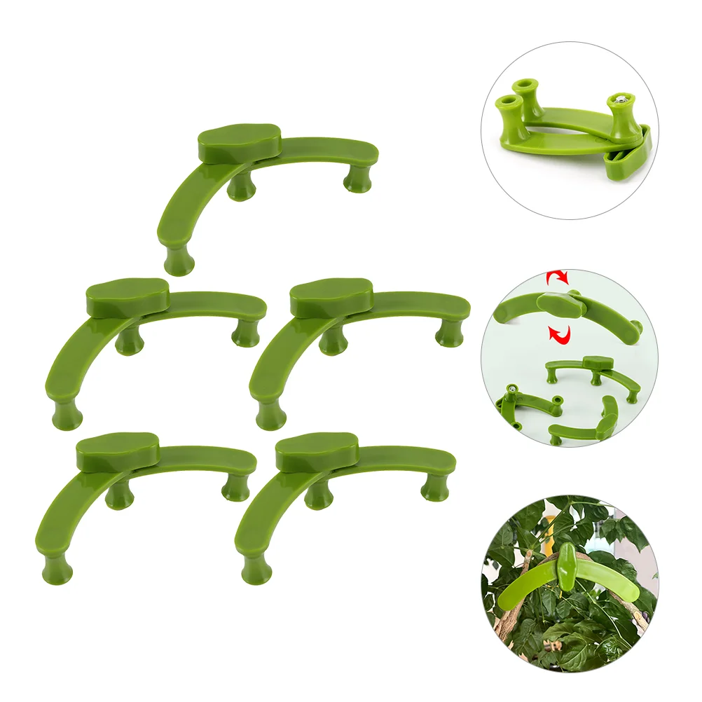 5-częściowy uniwersalny Twist Clip Plant Fruit Tree Limb Spreader Plastic Gardening Bender