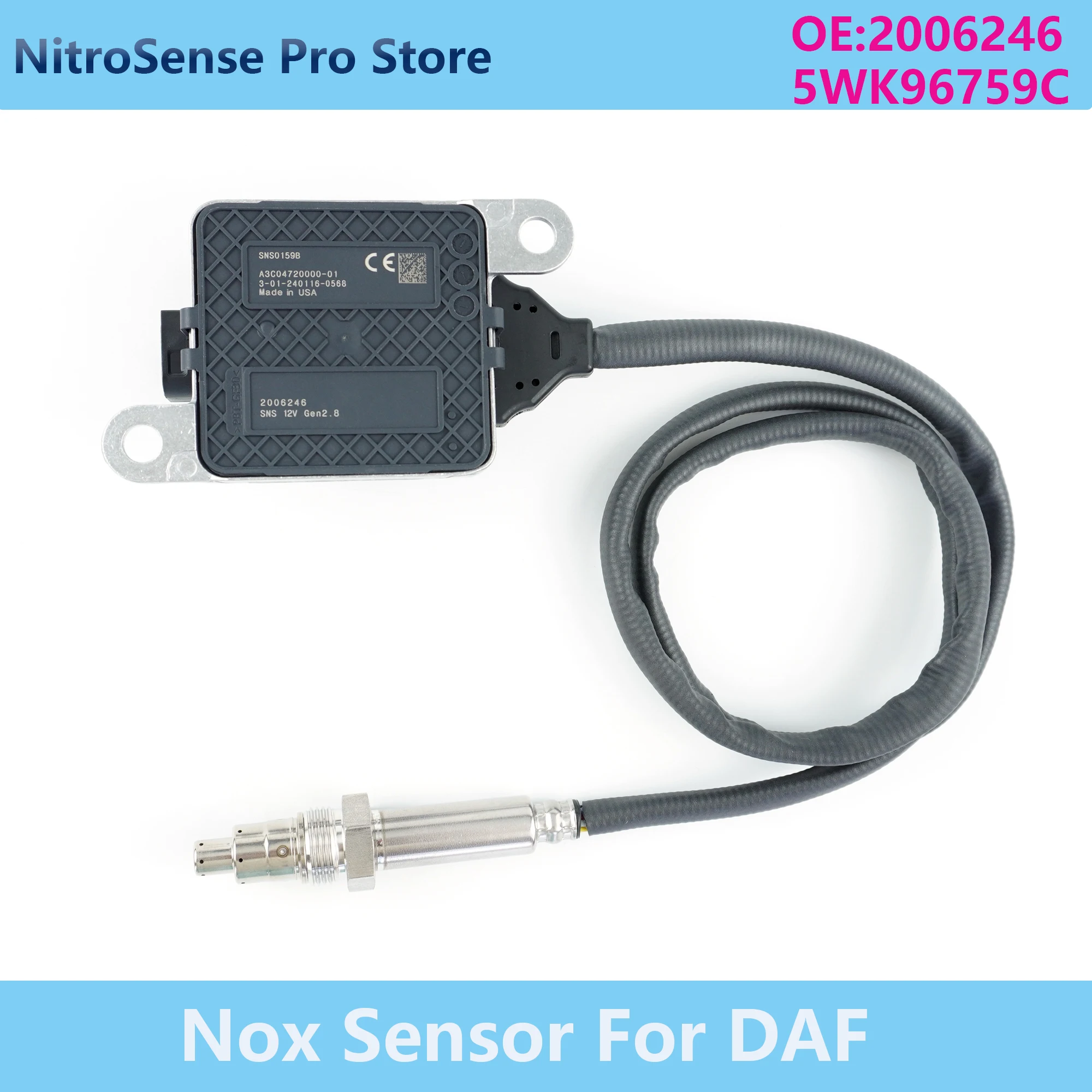

Датчик NOx SNS0159B 2006246 5WK96759C 5WK9 6759C для грузовиков DAF. Прямые продажи от производителя, выгодная цена. Датчик оксида азота.