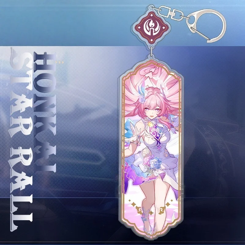 Honkai Star Rail Acrylic Pendant Phainon Cyrene Evernight Castorice Hanging Keychain Bag Pendant Celebrate Keyring Gift