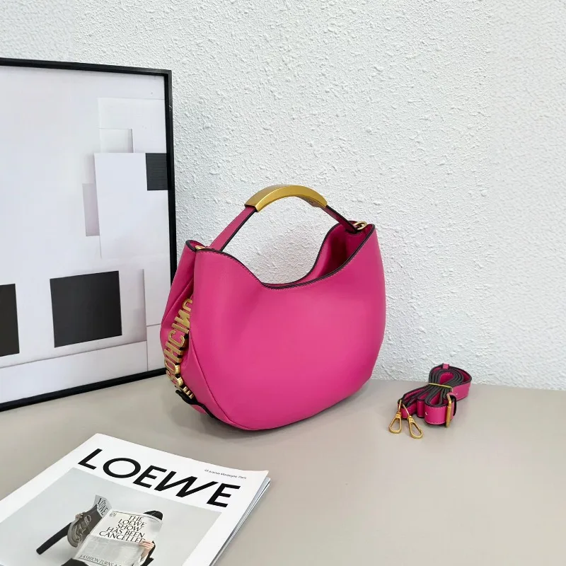 Casual crescent moon handheld women's bag 2026 new simple decorative shoulder messenger women's bag - view 3