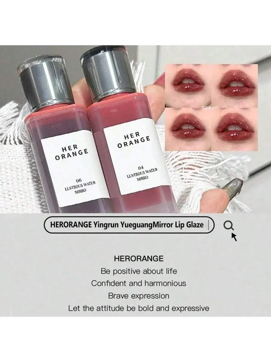 헤어 오렌지 6컬러 미러 워터 립글로스 롱래스팅 모이스 - Lip Gloss Plumping 리뷰 및 가격