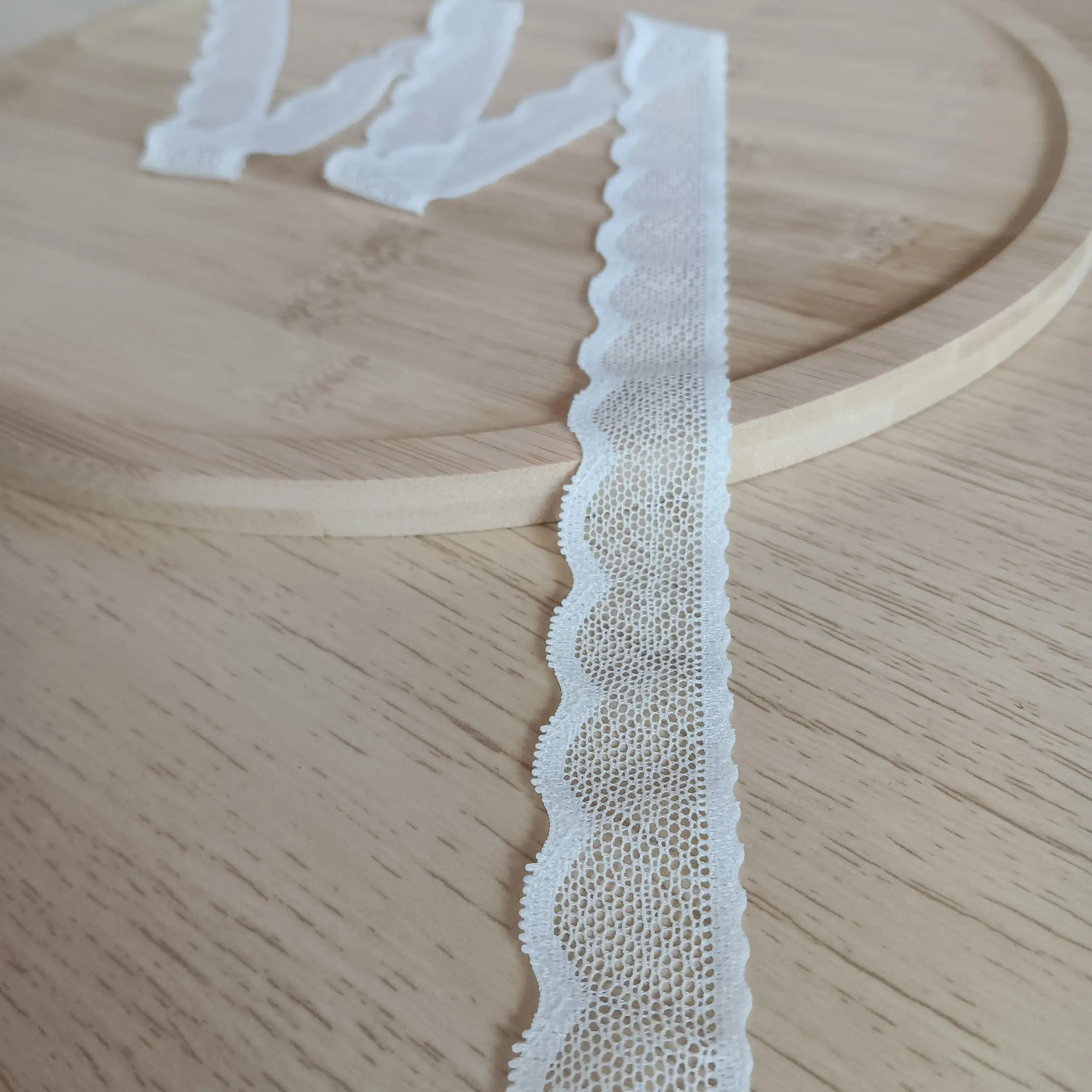 S2750 18-5 2.5cm white lace trim for underwear, Pressed Lace Clothes Sskirt Underwear Sewing Accessories