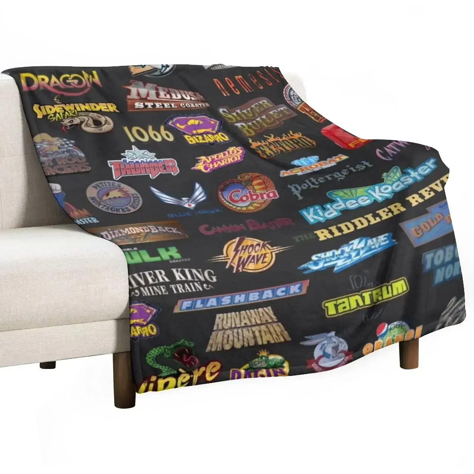 Roller Coasters Throw Blanket Luxury St For Decorative Sofa sofa bed Bed Blankets