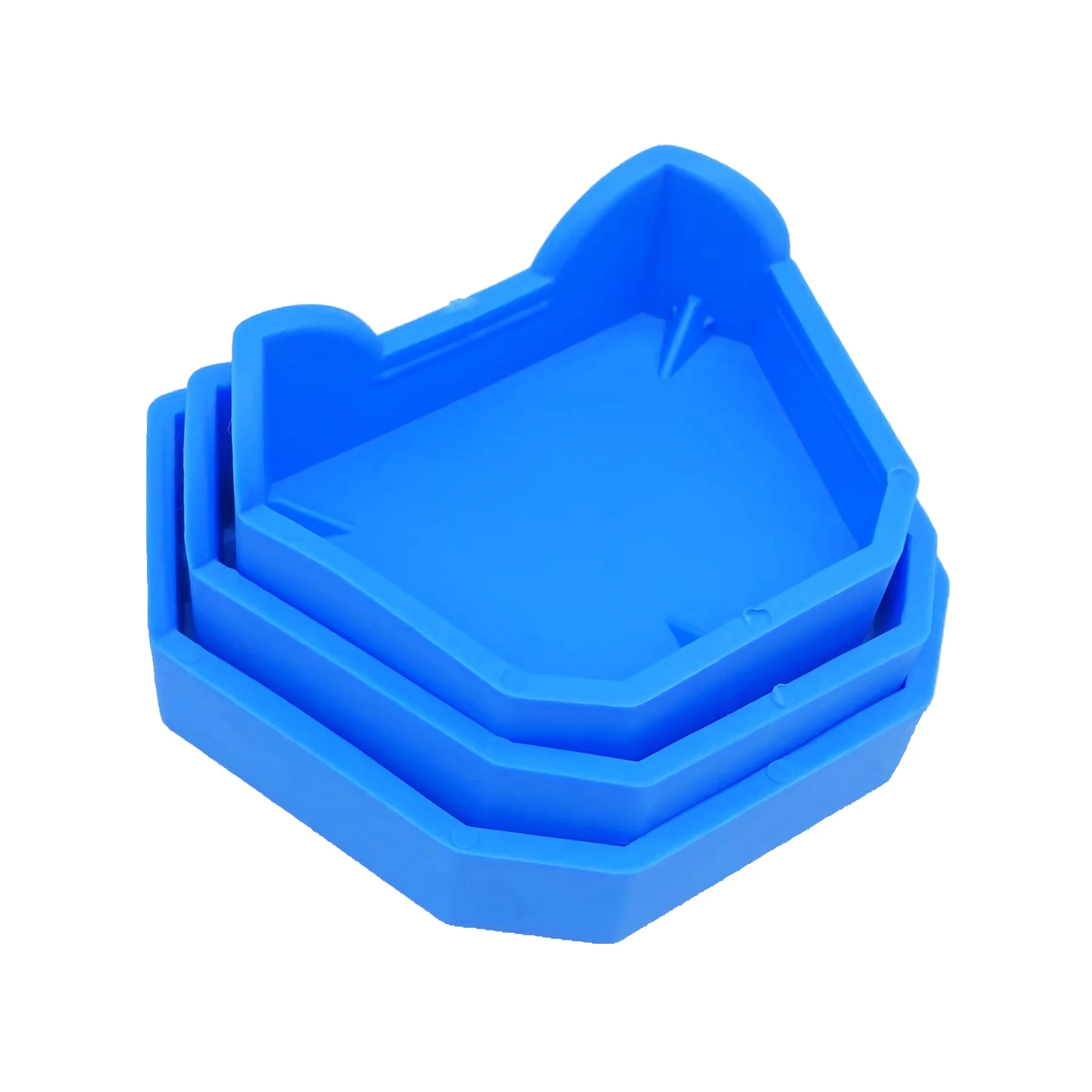 2/6Pcs Dental Model Base Silicon Plaster Model Base Denture Impression Tray Impression Dentistry Former Base Kit Dentist Tools