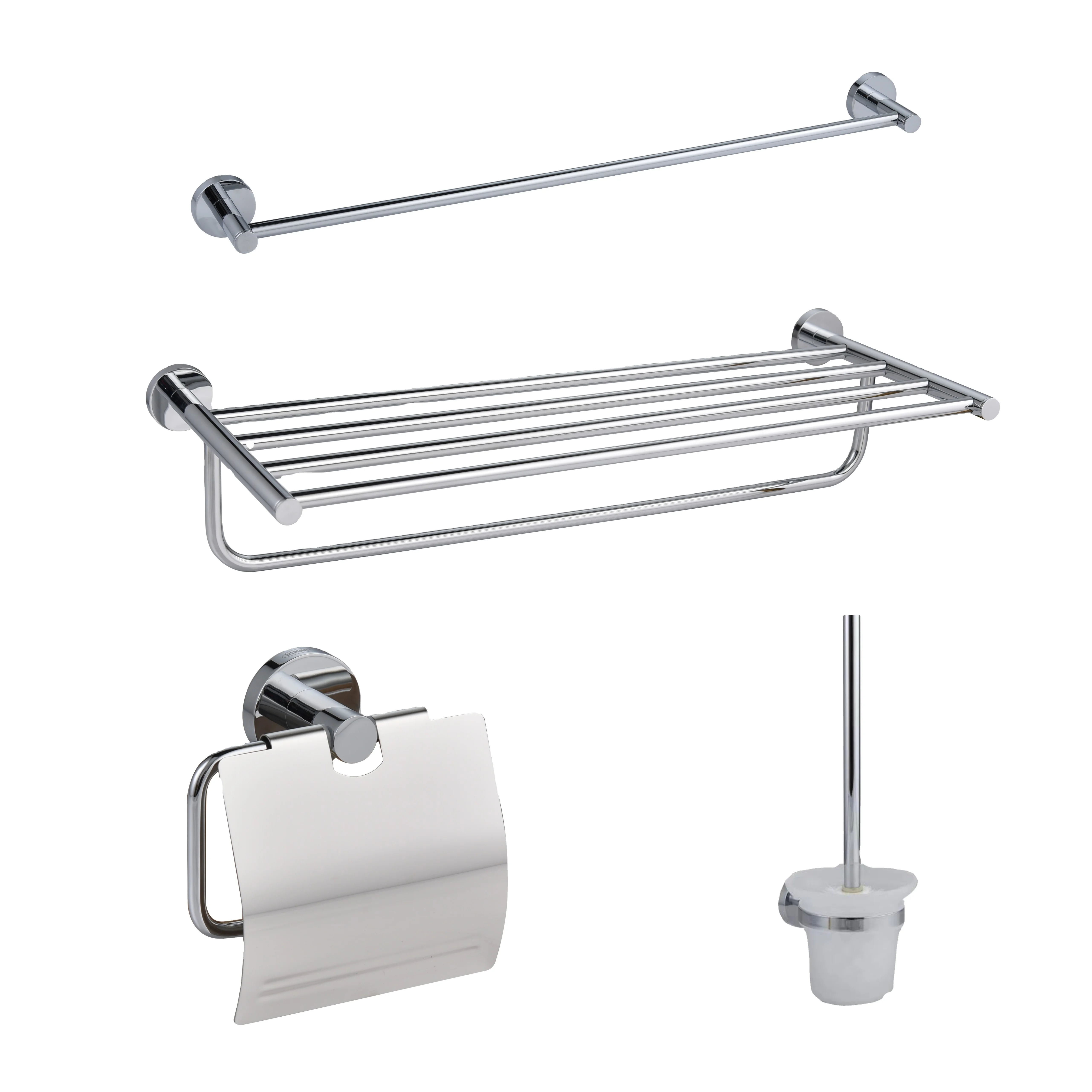 

Good Quality Stainless Steel Home Hotel Four-piece Bathroom Accessory Set