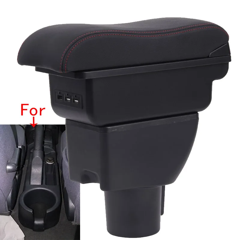 

For Hyundai Getz Armrest box For Hyundai GETZ Car Armrest Curved Surface leather Simple installation Car Storage box Interior