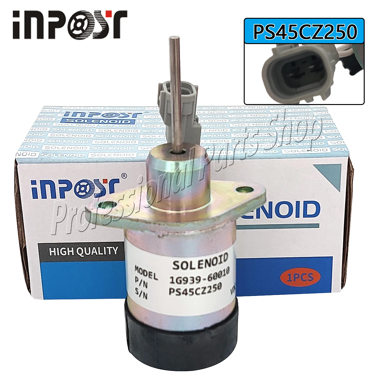 

12V PS45CZ250 1G939-60010 Fuel Shutoff Stop Solenoid for Kubota Actuator Solenoid D1503 V2203 1G939-60010