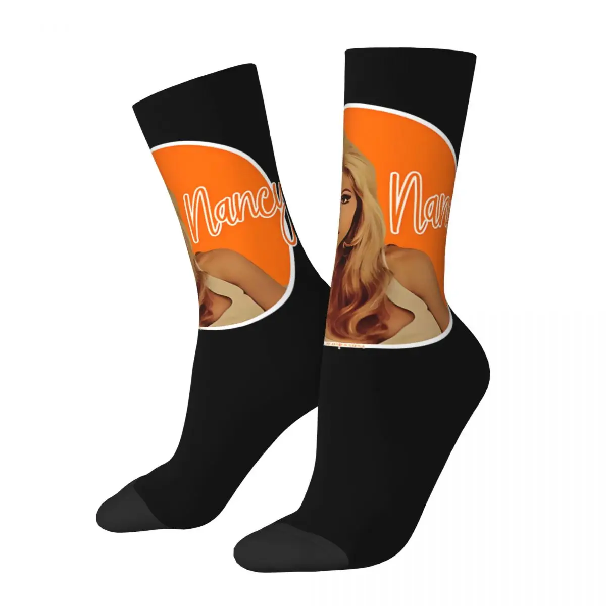 Happy Funny Men's compression Socks Vibes Retro Harajuku Nancy Sinatra Hip Hop Novelty Seamless Crew Crazy Sock Gift Printed