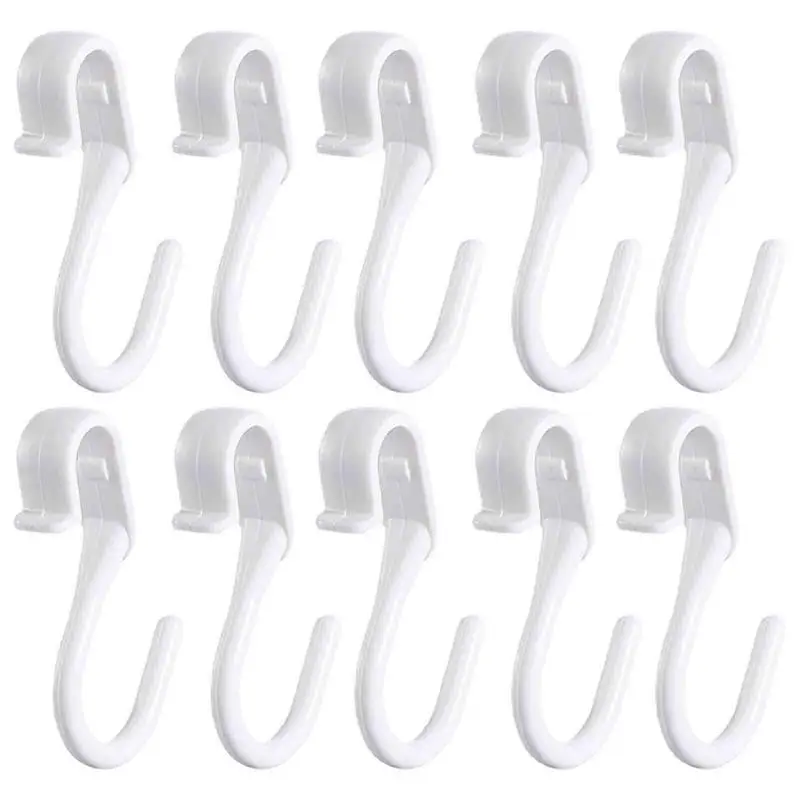 

S Hooks Heavy Duty 10PCS Multi function S Hook Portable Pan Pot Holder Rack Hook for Kitchenware Pot Utensils Storage Organizer