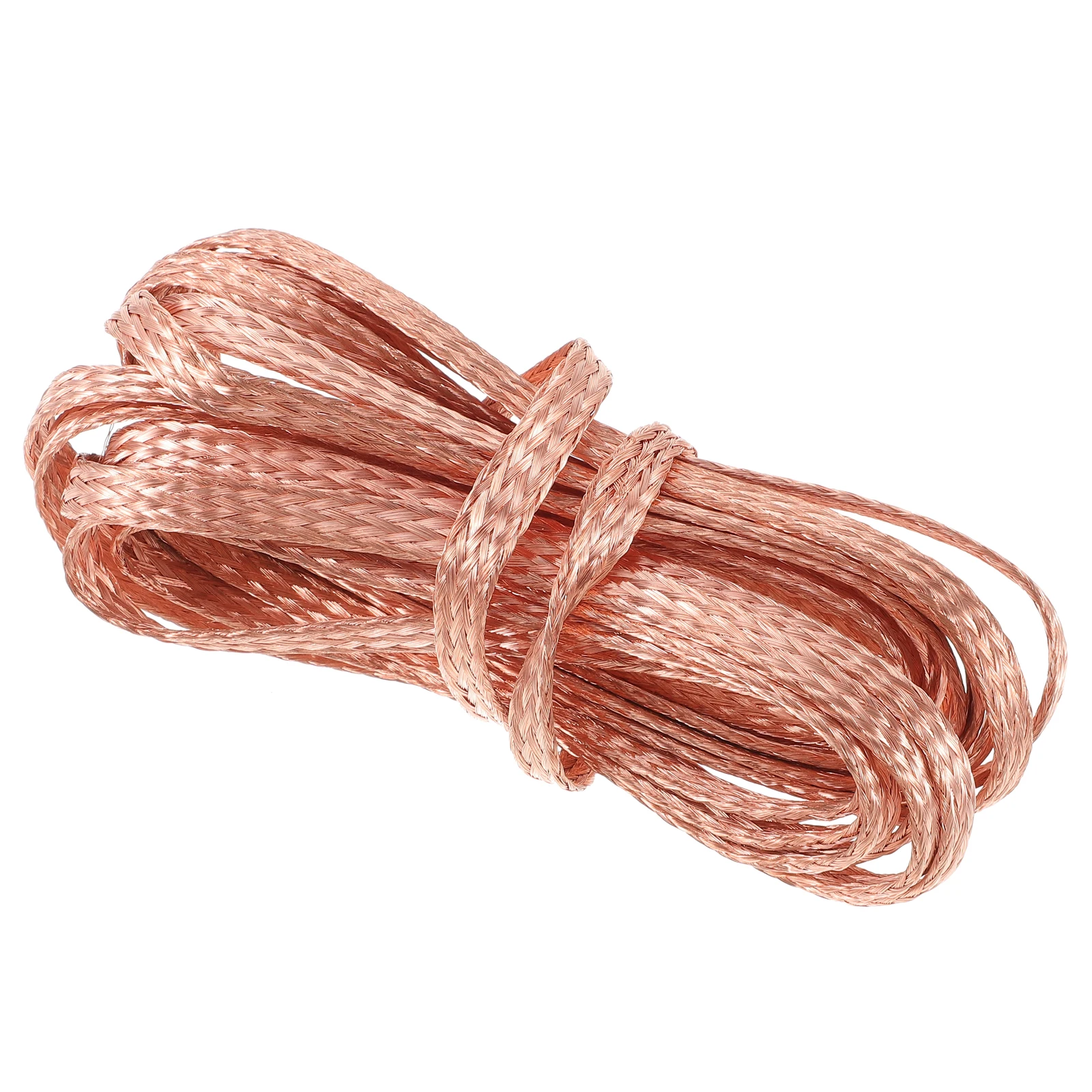 

Copper Braided 4m Flat Bare Copper Ground Strap Cable Ground Lead High Flexibility Industrial Electronic Automotive