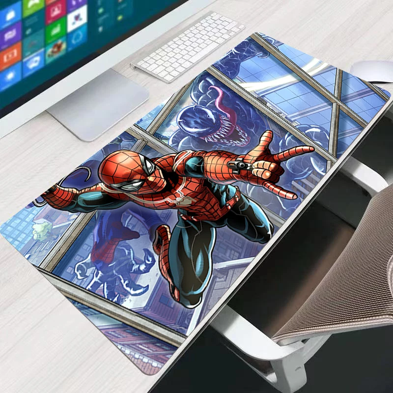 Mouse Pad Spider-Man Kawaii Gaming Accessories Notbook Computer Speed Mini Pc Gamer Keyboard Pad Desk Mat Mousepad