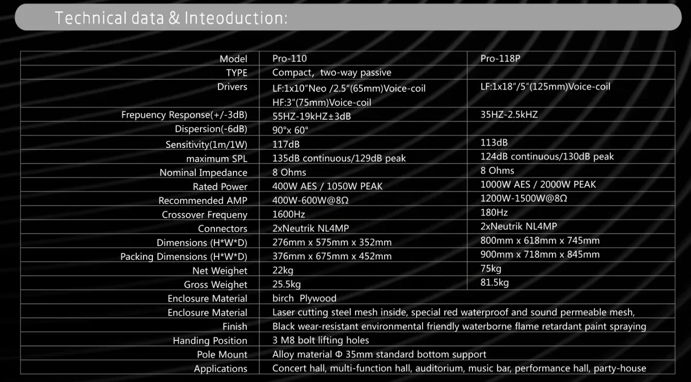 Picture 7: Audio Event Promotional Product Active Line Array Speaker Sound System Line Array Pro 110 Line Array Indoor and Outdoor Wood