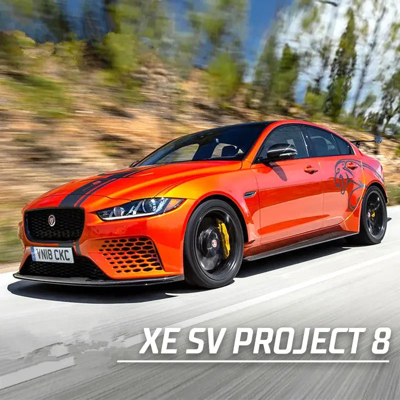 

1/24 XE SV Project 8 Alloy Sports Car Model Diecast Metal Car Vehicles Model Simulation Sound and Light Collection Kids Toy Gift