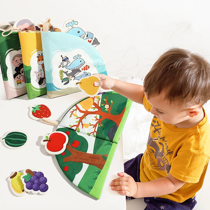 [JT] 1Pc livre de déchirure pour enfants livre en tissu pour bébé jouet photo correspondant peut déchirer la pâte à déchirer à plusieurs reprises pâte à déchirer tissu Art