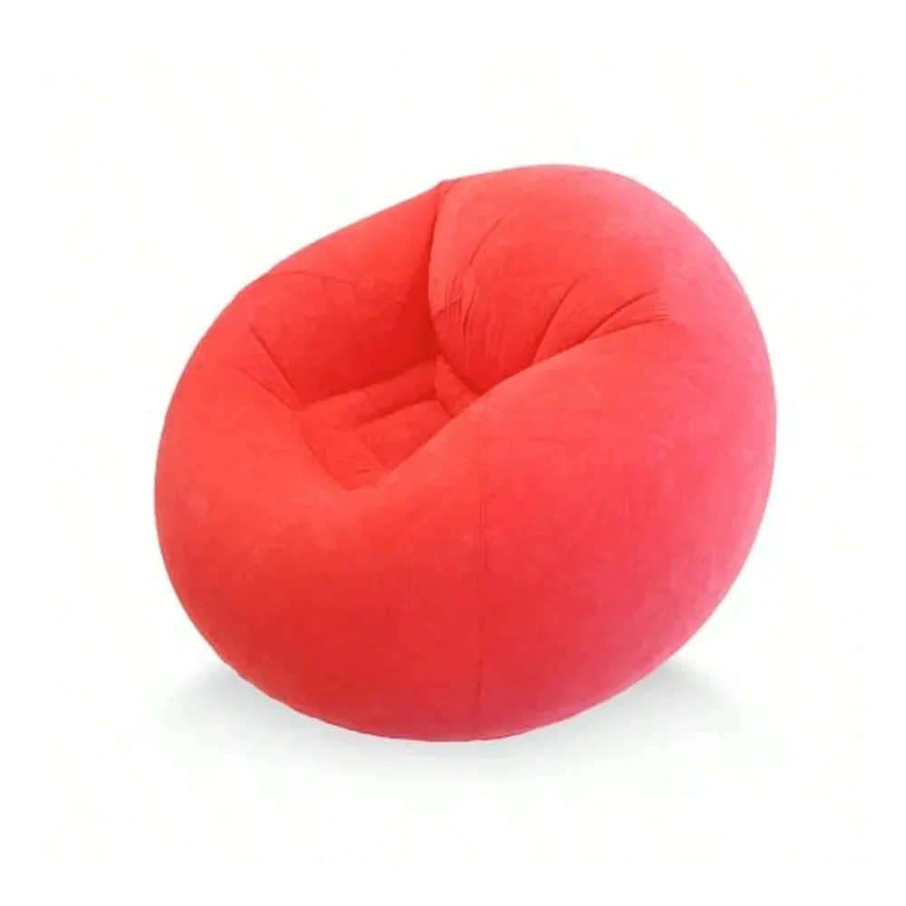 

Inflatable Beanless Bean Bag Chair Lounge Sofa Red