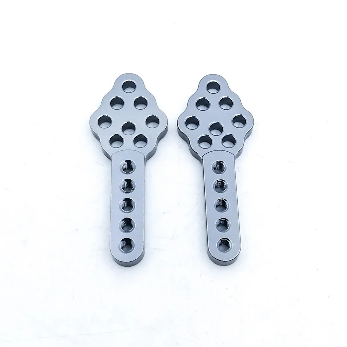 2/4PCS โลหะ CNC โช้คอัพ Mount ปรับความสูงมุมสําหรับ Axial SCX10 90046 D90 D110 RC Crawler รถ