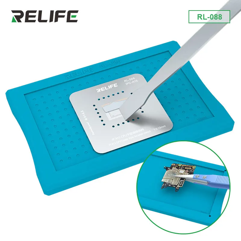 RELIFE RL-088 Universal Tin-planted Magnetic Fixture for Mobile Phone BGA Chips High Temperature Resistance Repair Mat