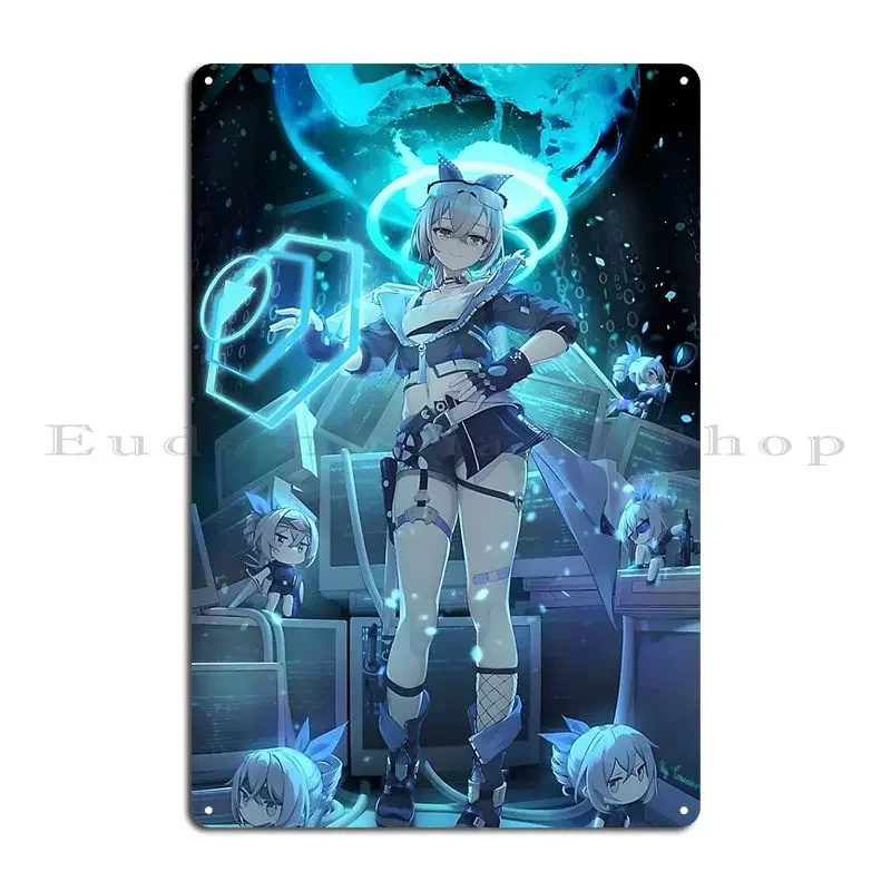 Honkai Star Rail Silver Wolf Metal Plaque Poster Classic Designer Wall Cave Cinema Custom Tin Sign Poster