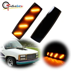 LED Front Bumper Side Marker Lights For 1988-1993 GMC C1500 C2500 C3500, For 1988-1993 GMC K1500 K2500, For 1992-1993 GMC Yukon