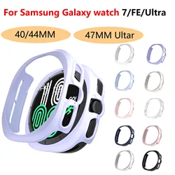 Horlogekast Voor Samsung Galaxy Watch7 40Mm 44Mm Schermbeschermer Pc Bumper Allround Cover Galaxy Watch 7 Ultra 47Mm Accessoires