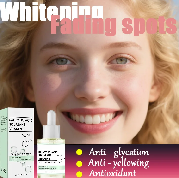 

Face Serum Salicylic Acid Acne Removing Essence Squalane Vitamin E Moisturizing Brightening