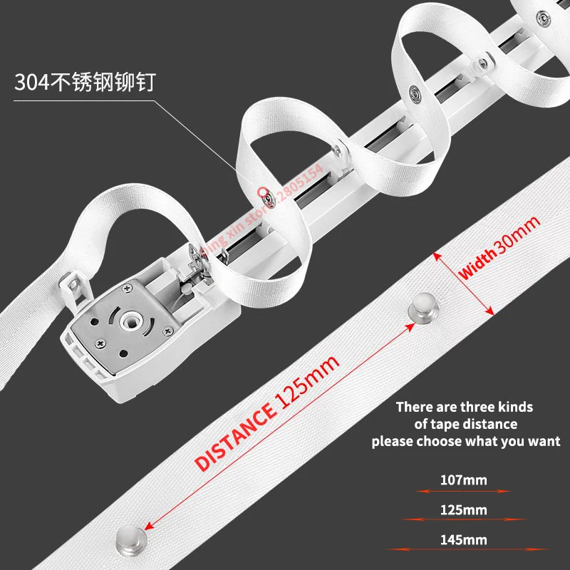 Imagem -04 - Tuya-cortina Elétrica com Wi-fi Smart Home s Wave Trilho Cornice Tamanhos Personalizados Trabalhar com Alexa Google Home Yandex Alice Motorize Track