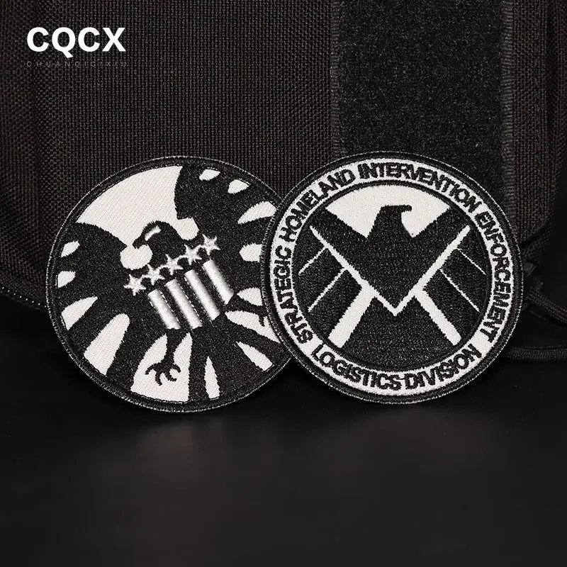 Marvel Velcro Badge Armband The Avengers Badge Superman Backpack Embroidered Cloth Sticker Batman Personalized Cartoon Badge