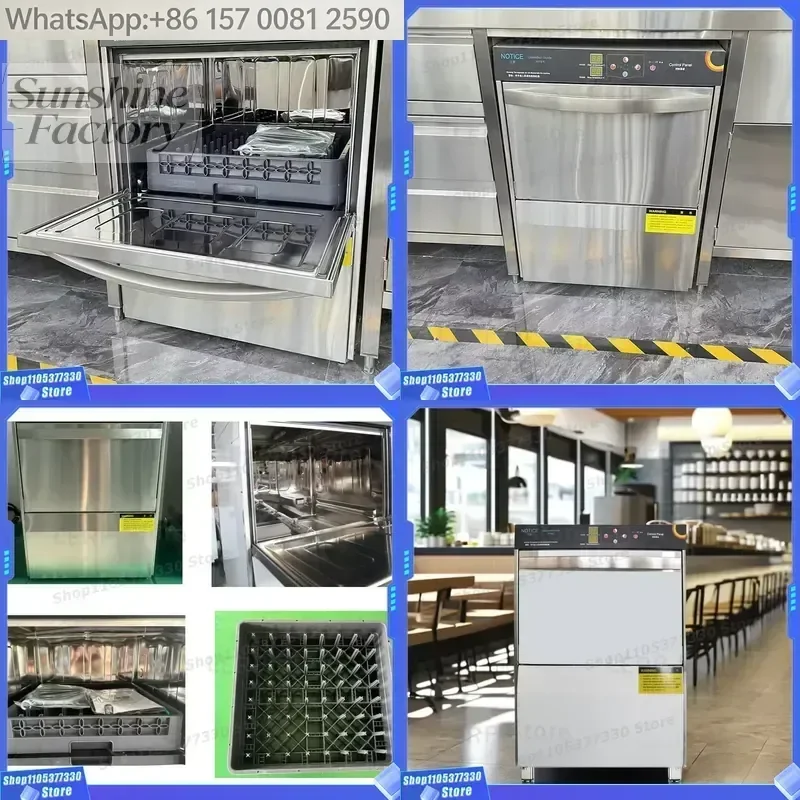 Factory Wholesale 110V/220V Automatic Commercial Dishwashers and bar Glass Cup Washer, Stainless Steel Built-in Dishwasher.